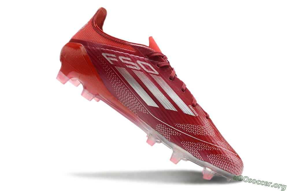 Adidas F50 Elite FG Football Boots - Red/Silver/White 4