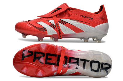 Adidas Predator Elite Foldover Tongue 2025 Pure Victory FG Football Boots - Lucid Red/White/Black