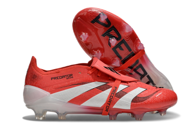 Adidas Predator Elite Foldover Tongue 2025 Pure Victory FG Football Boots - Lucid Red/White/Black