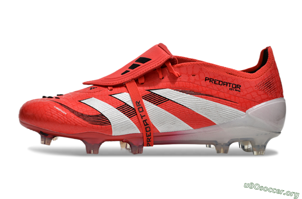 Adidas Predator Elite Foldover Tongue 2025 Pure Victory FG Football Boots - Lucid Red/White/Black 4