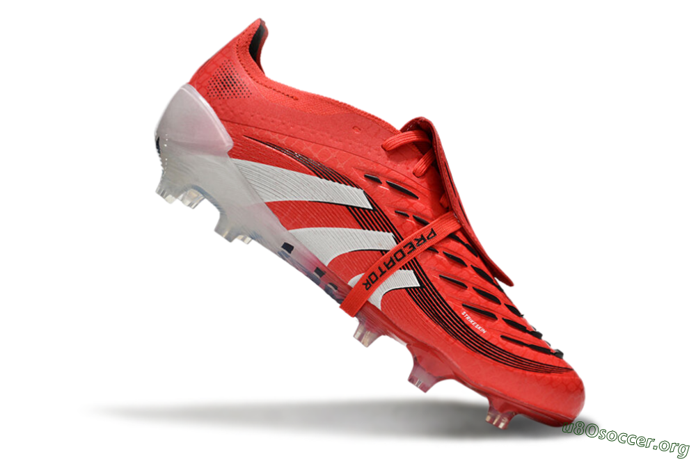 Adidas Predator Elite Foldover Tongue 2025 Pure Victory FG Football Boots - Lucid Red/White/Black 6