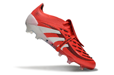 Adidas Predator Elite Foldover Tongue 2025 Pure Victory FG Football Boots - Lucid Red/White/Black