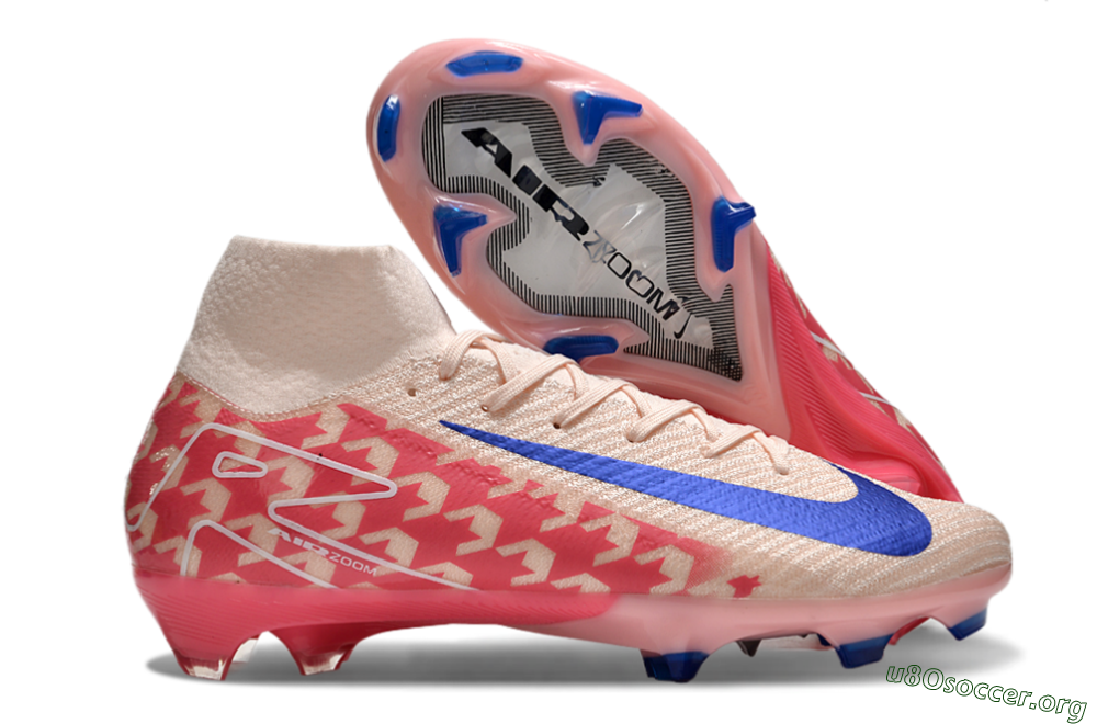 Nike Air Zoom Mercurial Superfly 10 Elite FG Football Boots - Pink/Blue/Red 2