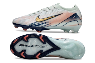Nike Air Zoom Mercurial Vapor 16 Elite FG Football Boots - White/Gold/Blue
