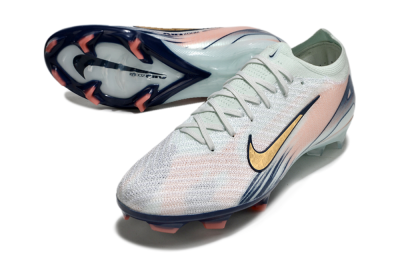 Nike Air Zoom Mercurial Vapor 16 Elite FG Football Boots - White/Gold/Blue