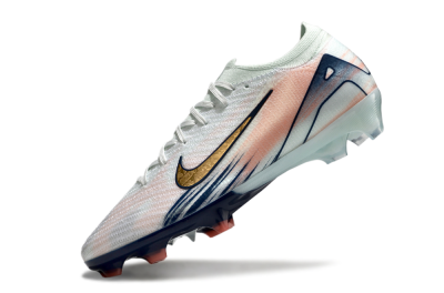 Nike Air Zoom Mercurial Vapor 16 Elite FG Football Boots - White/Gold/Blue