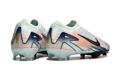 Nike Air Zoom Mercurial Vapor 16 Elite FG Football Boots - White/Gold/Blue