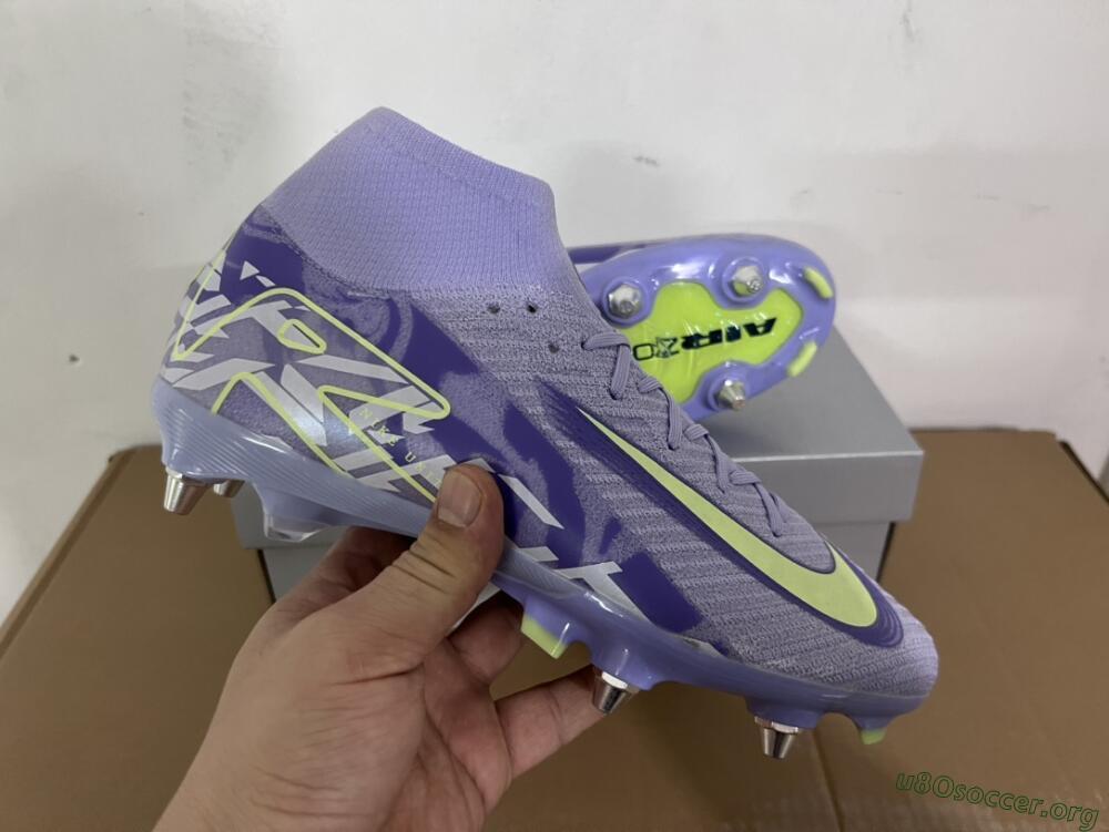 Nike Air Zoom Mercurial Superfly 10 Elite SG Football Boots - Purple/Yellow/White