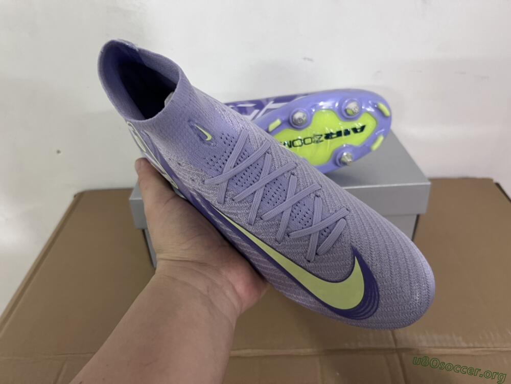 Nike Air Zoom Mercurial Superfly 10 Elite SG Football Boots - Purple/Yellow/White