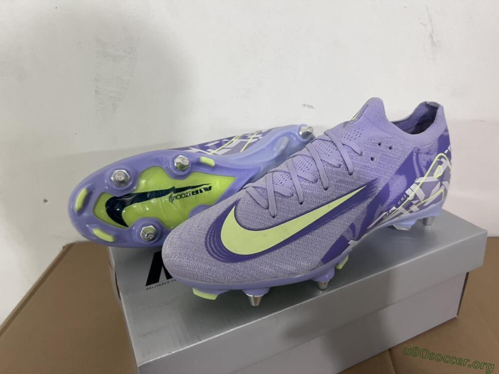 Nike Air Zoom Mercurial Vapor 16 Elite SG Football Boots - Purple/Yellow/White