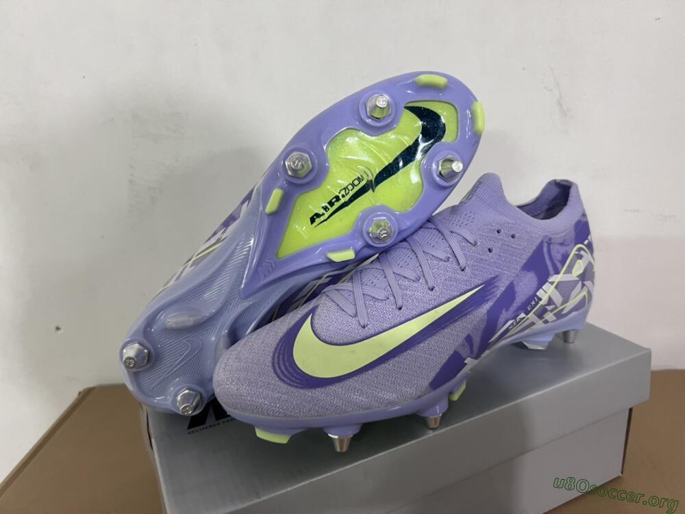 Nike Air Zoom Mercurial Vapor 16 Elite SG Football Boots - Purple/Yellow/White