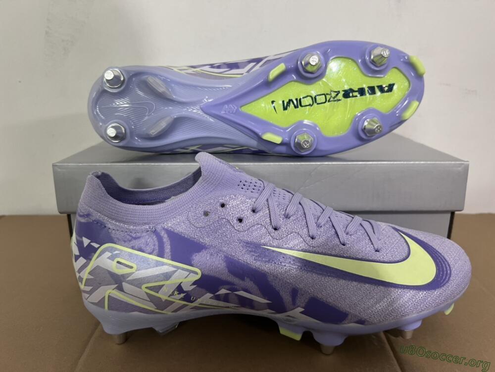 Nike Air Zoom Mercurial Vapor 16 Elite SG Football Boots - Purple/Yellow/White