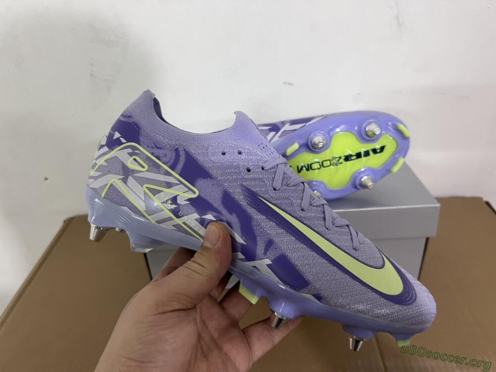 Nike Air Zoom Mercurial Vapor 16 Elite SG Football Boots - Purple/Yellow/White