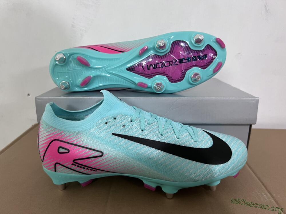 Nike Air Zoom Mercurial Vapor 16 Elite SG Football Boots - Jade/Black/Pink
