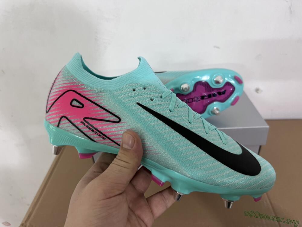 Nike Air Zoom Mercurial Vapor 16 Elite SG Football Boots - Jade/Black/Pink