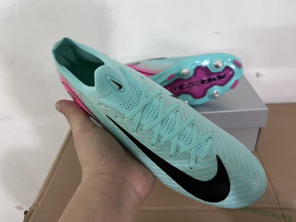 Nike Air Zoom Mercurial Vapor 16 Elite SG Football Boots - Jade/Black/Pink