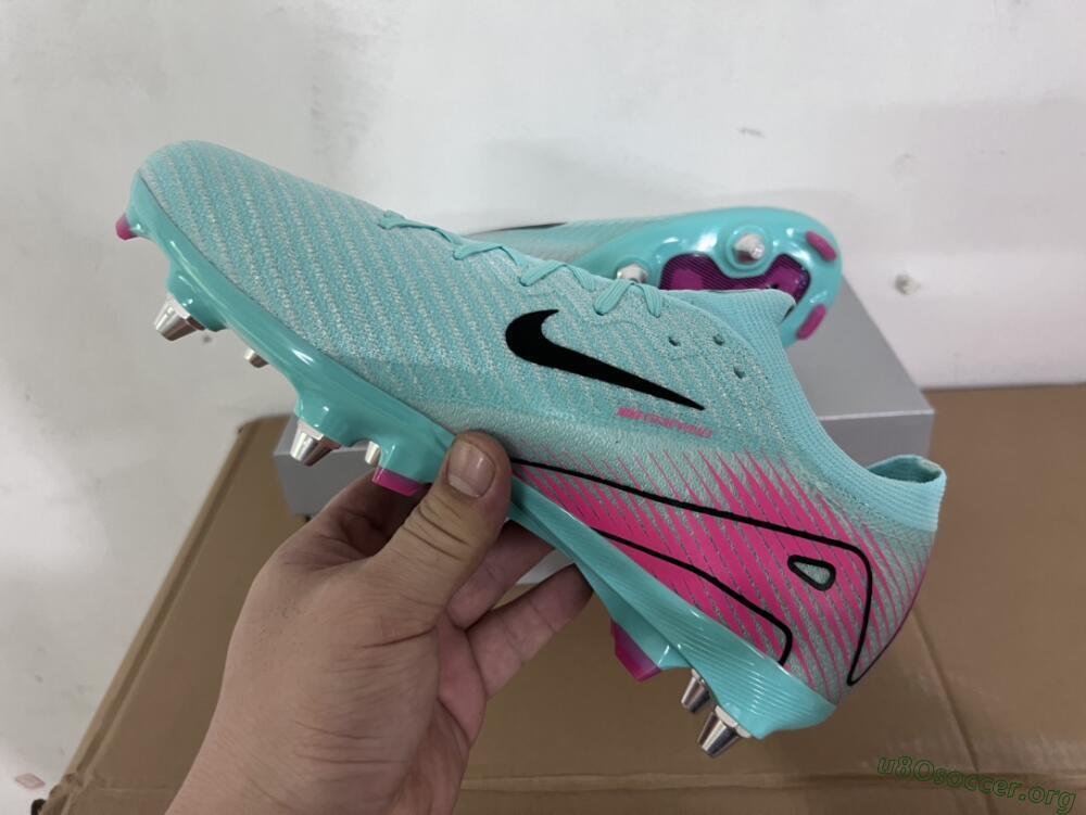 Nike Air Zoom Mercurial Vapor 16 Elite SG Football Boots - Jade/Black/Pink