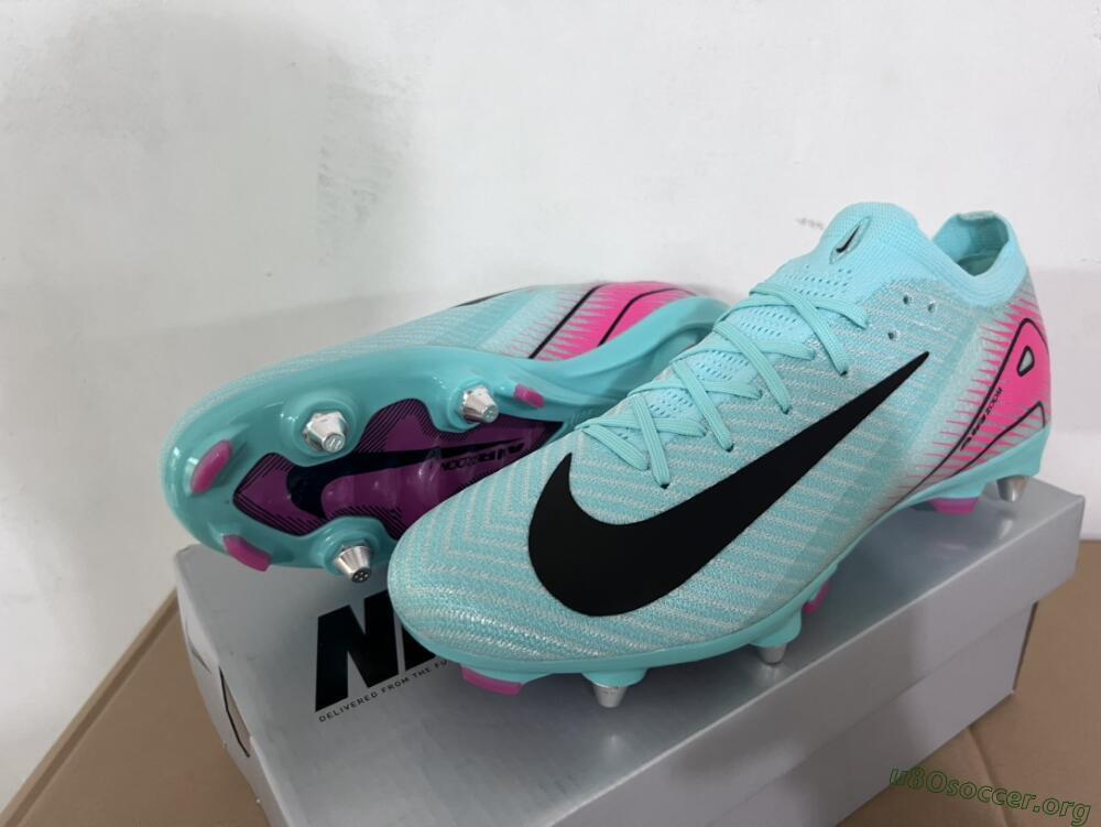 Nike Air Zoom Mercurial Vapor 16 Elite SG Football Boots - Jade/Black/Pink