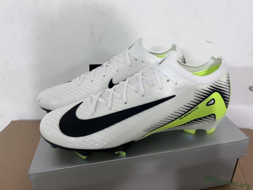 Nike Air Zoom Mercurial Vapor 16 Elite FG Football Boots - White/Black/Yellow