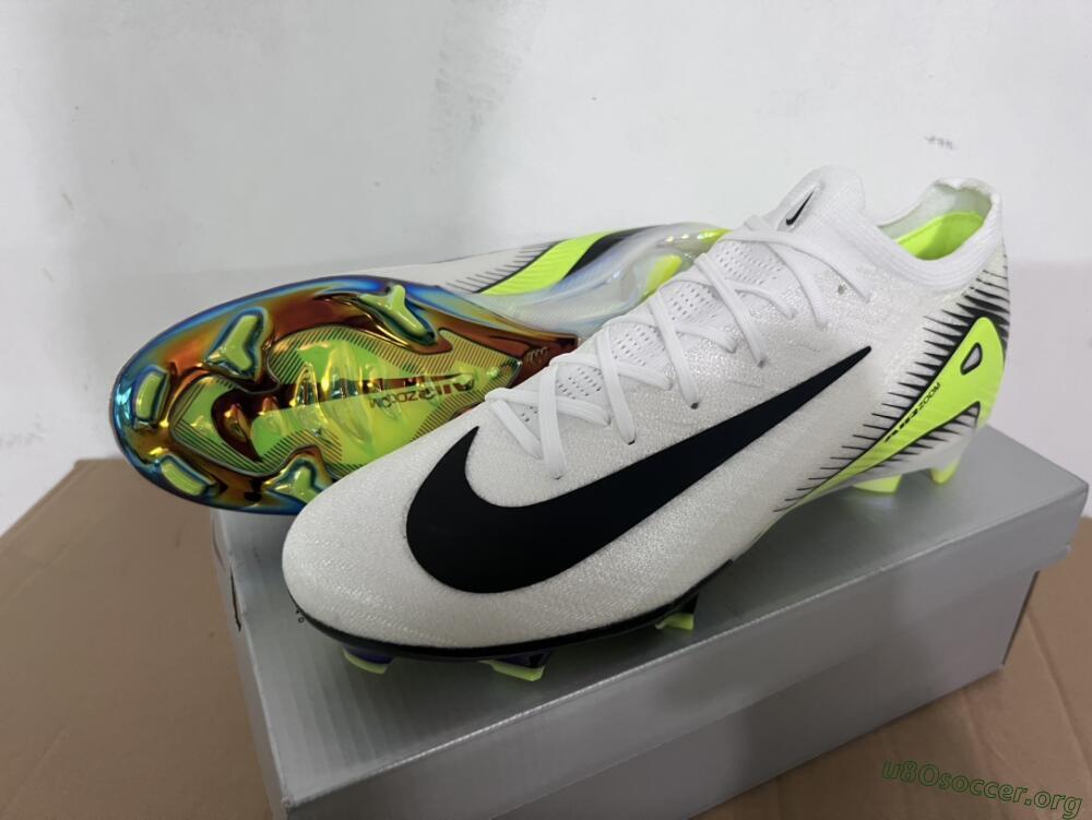 Nike Air Zoom Mercurial Vapor 16 Elite FG Football Boots - White/Black/Yellow