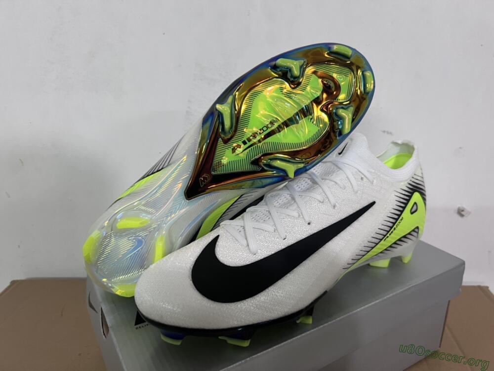 Nike Air Zoom Mercurial Vapor 16 Elite FG Football Boots - White/Black/Yellow