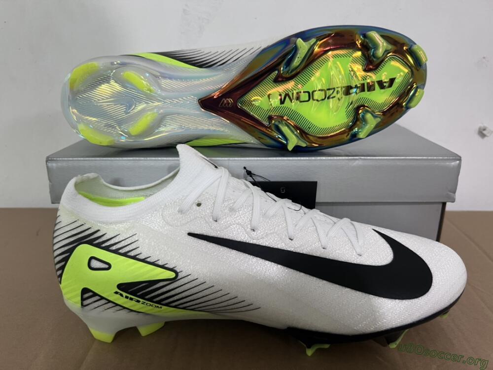 Nike Air Zoom Mercurial Vapor 16 Elite FG Football Boots - White/Black/Yellow
