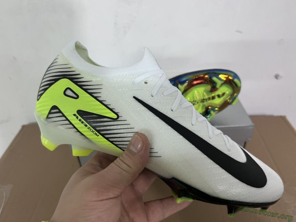 Nike Air Zoom Mercurial Vapor 16 Elite FG Football Boots - White/Black/Yellow
