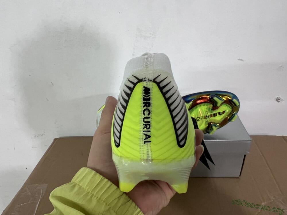 Nike Air Zoom Mercurial Vapor 16 Elite FG Football Boots - White/Black/Yellow