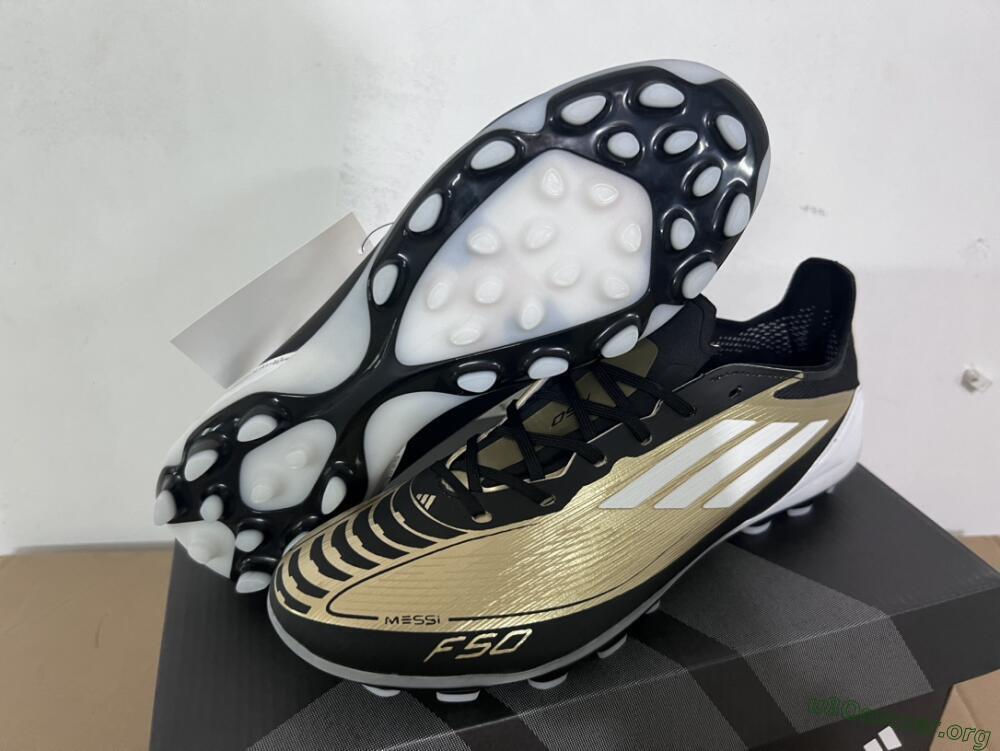 Adidas F50 Elite Messi MG Football Boots - Gold/Black/White