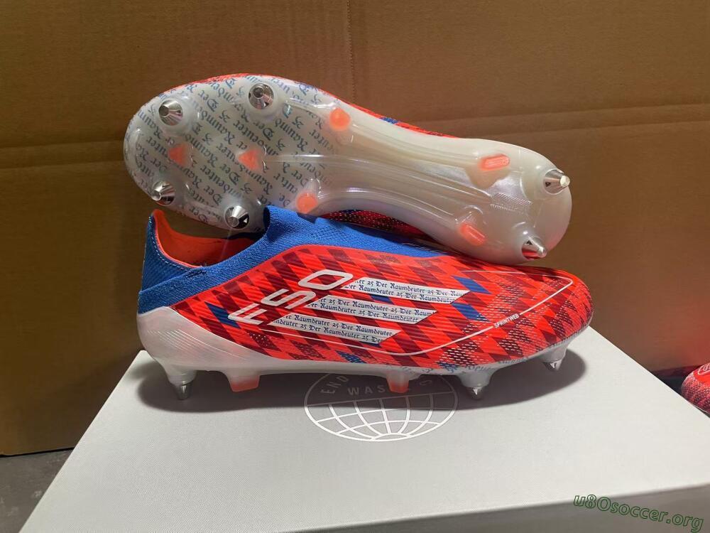 Adidas F50 Elite Laceless SG Football Boots - Red/Blue/White