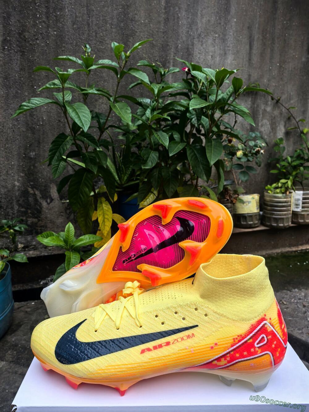 Nike Air Zoom Mercurial Superfly 10 Elite FG Football Boots - Yellow/Red/Black