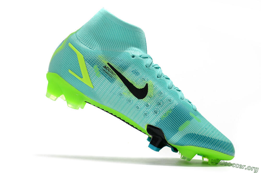 Nike Mercurial Superfly 8 Elite FG Football Boots - Jade/Black/Yellow 4