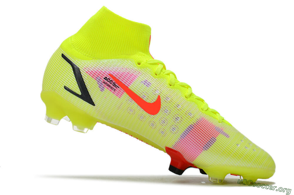 Nike Mercurial Superfly 8 Elite FG Football Boots - Yellow/Black/Red 4