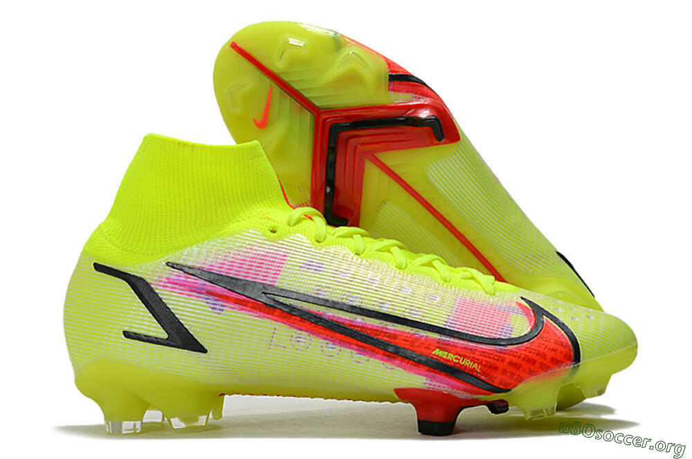 Nike Mercurial Superfly 8 Elite FG Football Boots - Yellow/Black/Red 2