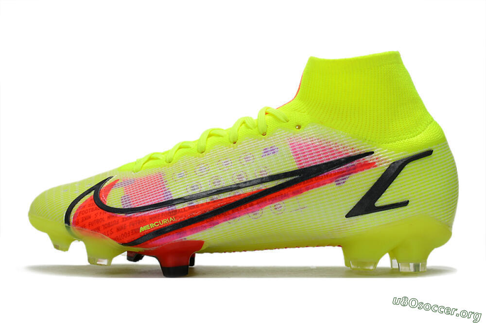 Nike Mercurial Superfly 8 Elite FG Football Boots - Yellow/Black/Red 3