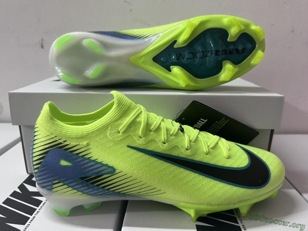 Nike Air Zoom Mercurial Vapor 16 Elite FG Football Boots - Yellow/Black/Blue