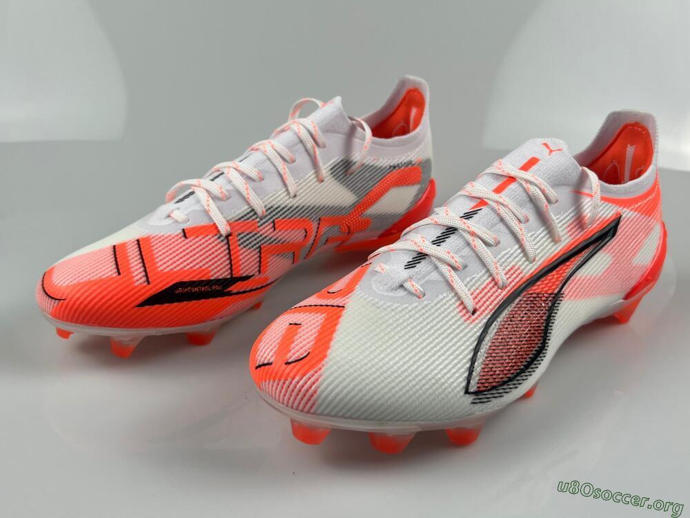 Puma Ultra Ultimate FG Football Boots - White/Black/Red