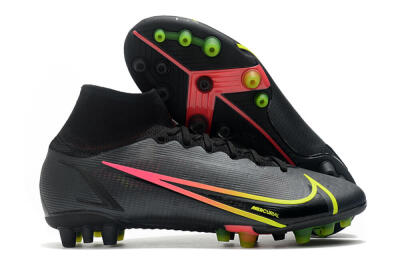 Nike Mercurial Superfly 8 Elite AG Football Boots - Black/Yellow/Pink