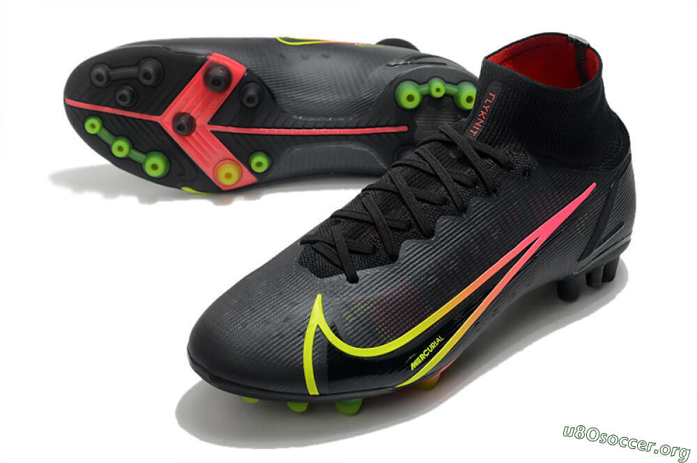 Nike Mercurial Superfly 8 Elite AG Football Boots - Black/Yellow/Pink 0