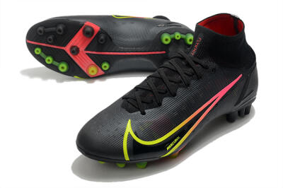 Nike Mercurial Superfly 8 Elite AG Football Boots - Black/Yellow/Pink