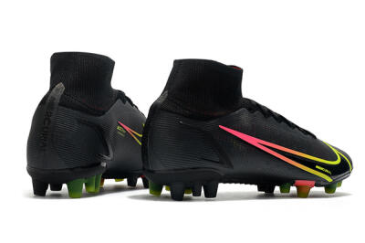 Nike Mercurial Superfly 8 Elite AG Football Boots - Black/Yellow/Pink