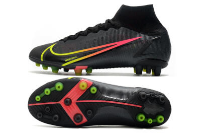 Nike Mercurial Superfly 8 Elite AG Football Boots - Black/Yellow/Pink