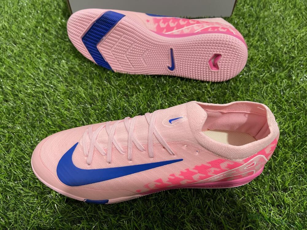 Nike Air Zoom Mercurial Vapor 16 Elite IC Football Shoes - Pink/Blue/White