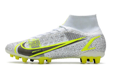 Nike Mercurial Superfly 8 Elite AG Football Boots - White/Black/Yellow