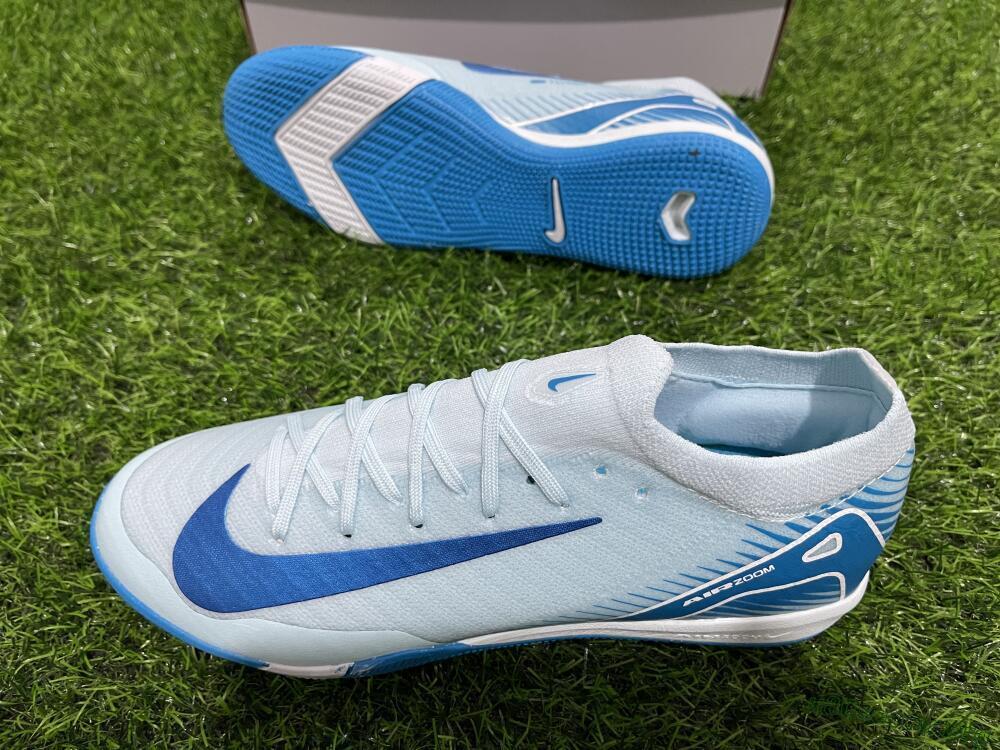 Nike Air Zoom Mercurial Vapor 16 Elite IC Football Shoes - Jade/Blue/White