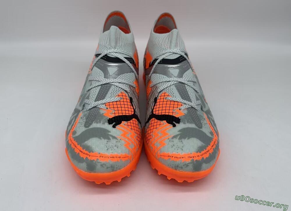 Puma Future Ultimate TF Football Shoes - Silver/Red/White