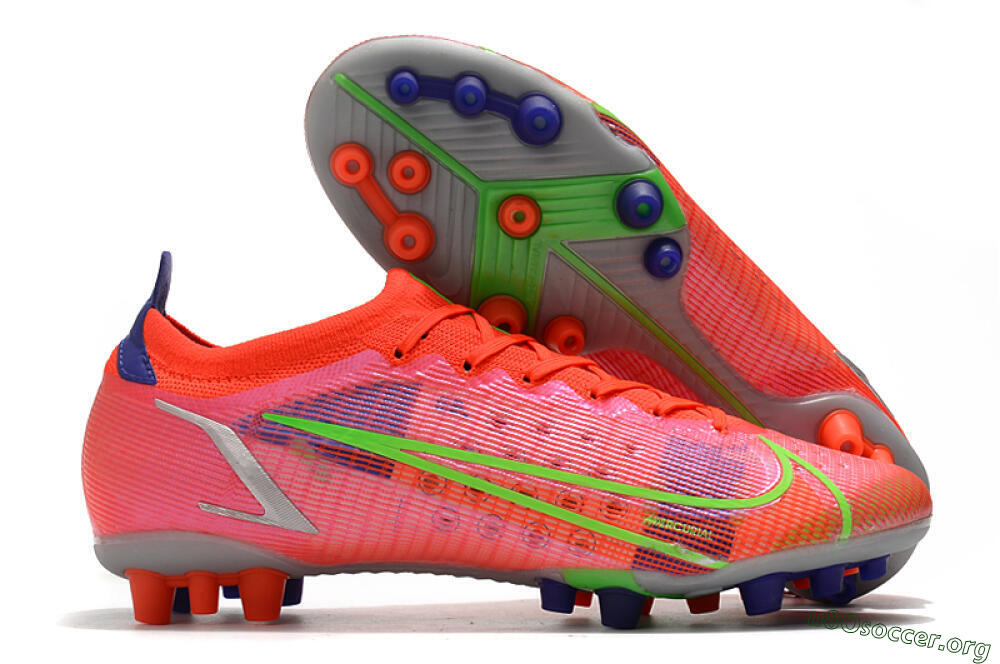Nike Mercurial Vapor 14 Elite AG Football Boots - Red/Yellow/Silver 2