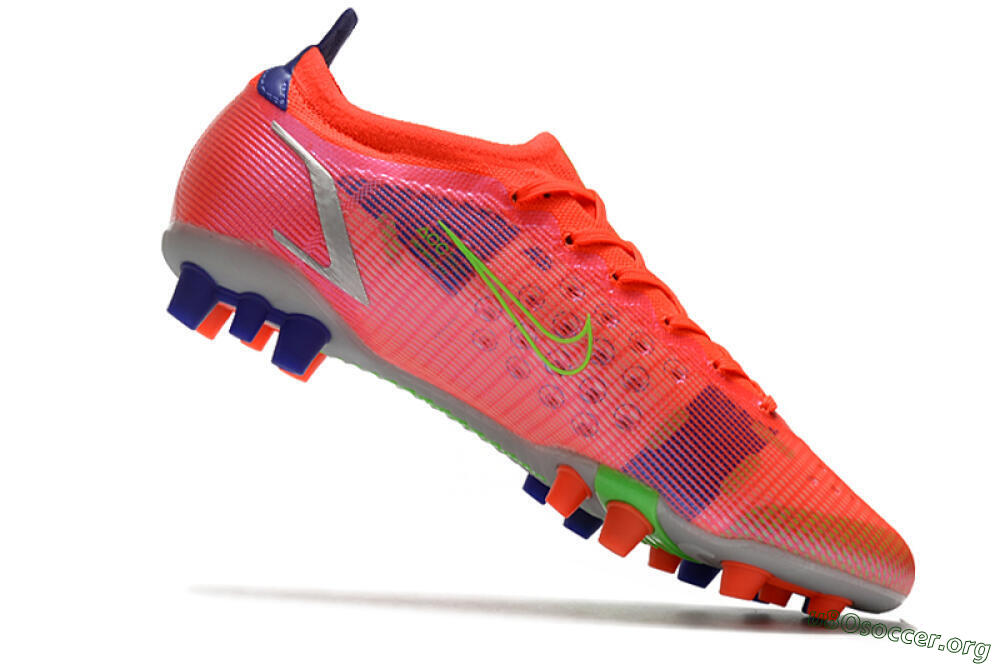 Nike Mercurial Vapor 14 Elite AG Football Boots - Red/Yellow/Silver 4