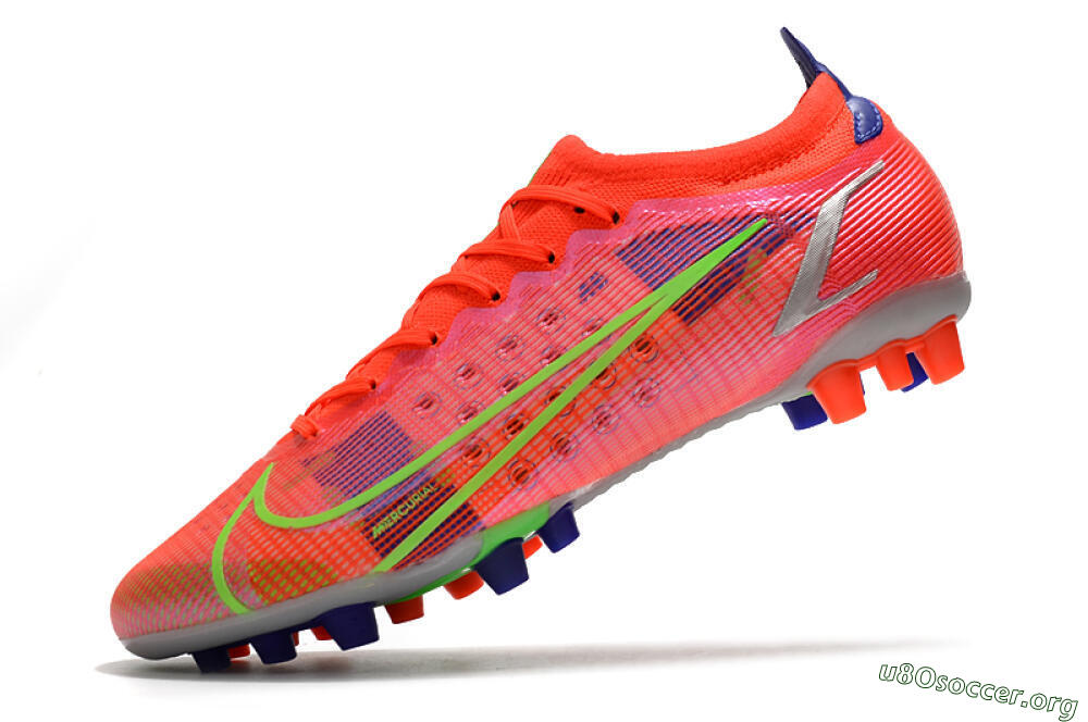 Nike Mercurial Vapor 14 Elite AG Football Boots - Red/Yellow/Silver 5