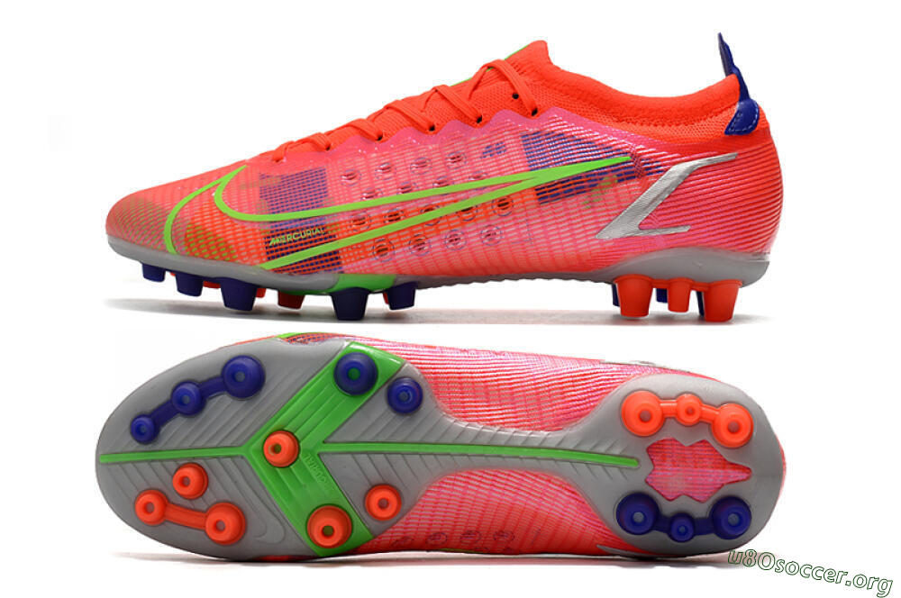 Nike Mercurial Vapor 14 Elite AG Football Boots - Red/Yellow/Silver 1
